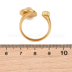 304 Stainless Steel Cubic Zirconia Cuff Open Rings for Women&nbsp;GG-CBA32C5-01G