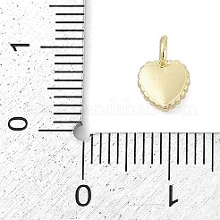 Brass Micro Pave Clear Cubic Zirconia Charms&nbsp;KK-G522-52G