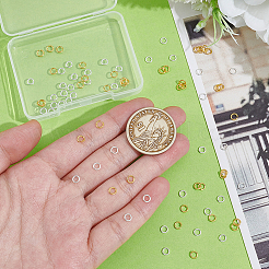 80Pcs 2 Colors 925 Sterling Silver Soldered Closed Jump Rings&nbsp;STER-PH0003-41