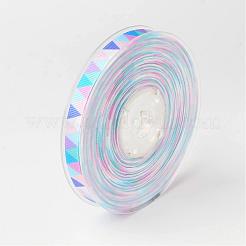 Triangle Pattern Polyester Grosgrain Ribbon&nbsp;SRIB-O003-02