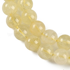 Natural Lemon Quartz(Heated) Beads Strands&nbsp;G-H062-A01-03