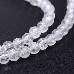 Natural Quartz Crystal Round Beads Strands&nbsp;G-J303-01-6mm