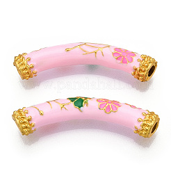 Pack Plating Alloy Enamel Beads&nbsp;ENAM-M048-33MG-A