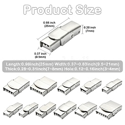 11Pcs 11 Styles Stainless Steel Watch Band Clasps&nbsp;STAS-CJ0003-41