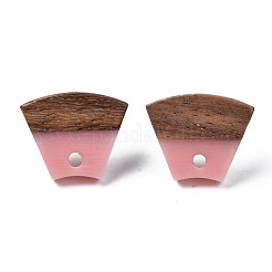 Resin & Walnut Wood Stud Earring Findings&nbsp;MAK-N032-028A