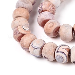 Dyed Natural Agate Beads Strands&nbsp;G-T144-26C