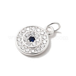 925 Sterling Silver Micro Pave Cubic Zirconia Pendants&nbsp;STER-D309-01G-S