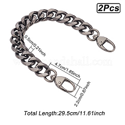 2Pcs Aluminum Curb Chain Bag Handles&nbsp;FIND-WR0007-05B