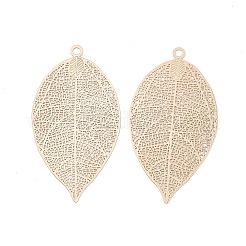 Brass Filigree Big Pendants&nbsp;KK-B064-01KCG
