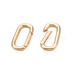 Brass Spring Gate Rings&nbsp;KK-N216-357LG