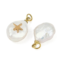 Natural Keshi Pearl Pendants&nbsp;STAS-Z136-01G-02