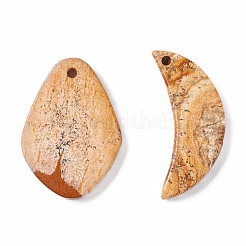 Natural Picture Jasper Pendants&nbsp;G-B030-23