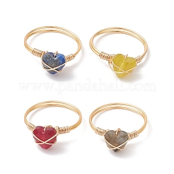 Gemstone Finger Rings&nbsp;RJEW-TA00232-01