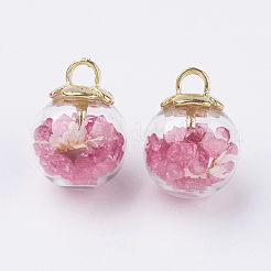 Glass Ball Pendants&nbsp;GLAA-N0020-02E