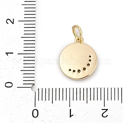 Brass Micro Pave Cubic Zirconia Charms&nbsp;KK-Q096-01G