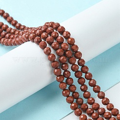 Natural Red Jasper Beads Strands&nbsp;G-F748-H01-03