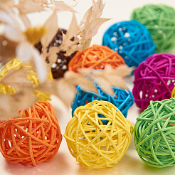 Wicker Rattan Balls&nbsp;AJEW-GF0001-10