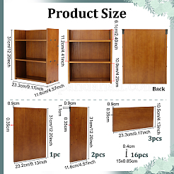 3-Tier Wood Wall Mounted Display Riser Stands for Jewelry&nbsp;ODIS-PH0009-23