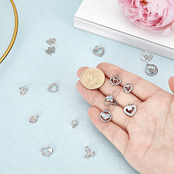 15Pcs 15 Styles Brass with Rhinestone Pendants&nbsp;FIND-GA0008-71