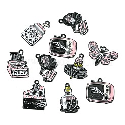 16Pcs 8 Styles Zinc Alloy Enamel Pendants&nbsp;ENAM-CJ0006-68