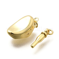 Oval Rack Plating Brass Box Clasps&nbsp;KK-S508-13G