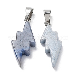 Dyed & Heated Natural Blue Aventurine Pendants&nbsp;G-C057-01P-01