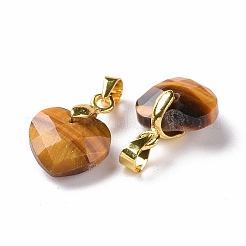 Natural Tiger Eye Pendants&nbsp;G-C023-07A