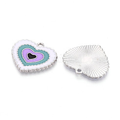 Alloy Enamel Pendants&nbsp;ENAM-T020-104B