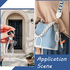 10Pcs PU Leather Keychain&nbsp;KEYC-SC0001-35A
