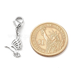 Non-Tarnish 201 Stainless Steel Bird Pendant Decorations&nbsp;HJEW-JM00652-03