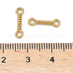 304 Stainless Steel Twisted Rope Links Connector Charms&nbsp;STAS-D211-09G