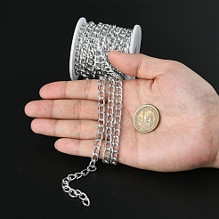 Aluminium Twisted Curb Chains&nbsp;CHA-YW0001-01S