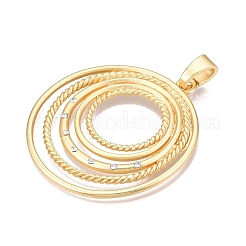 Rack Plating Eco-Friendly Alloy Big Pendants&nbsp;FIND-N005-38G