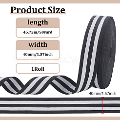 Polyester Stripe Ribbons&nbsp;SRIB-WH0011-326F