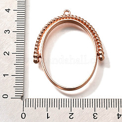Alloy Open Back Bezel Pendants&nbsp;PALLOY-I223-11RG