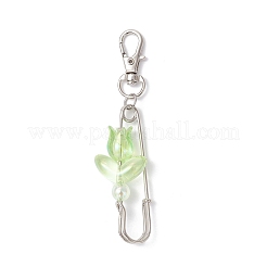 3Pcs Transparent Acrylic Tulip Pendant Decorations&nbsp;HJEW-JM04440