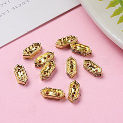 Brass Middle East Rhinestone Bridge Spacers&nbsp;RSB021NF-3