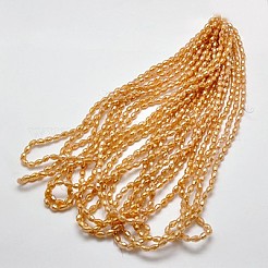 Electroplate Glass Beads Strands&nbsp;EGLA-J013-4X6mm-FM4