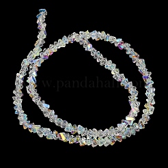 Electroplate Transparent Glass Beads Strands&nbsp;EGLA-P061-04C-AB