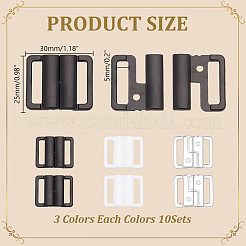 30Pcs 3 Colors Plastic Bikini Clips&nbsp;FIND-AR0006-50