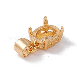 Brass Pendant Cabochon Settings&nbsp;KK-E066-01G-01