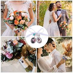 3Pcs 3 Style Wedding Bouquet Photo Charms&nbsp;HJEW-SZ0001-33