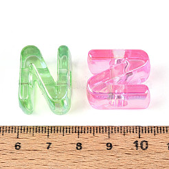 UV Plating Transparent Acrylic European Beads&nbsp;OACR-M027-02N