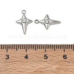 304 Stainless Steel Rhinestone Pendants&nbsp;RB-CBA5879-01P