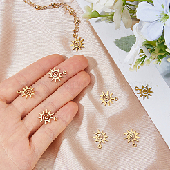 12Pcs 201 Stainless Steel Charms&nbsp;STAS-DC0017-36