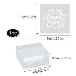 Clear Acrylic Soap Stamps&nbsp;DIY-WH0441-004