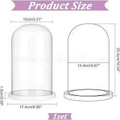Glass Dome Cover&nbsp;AJEW-WH0001-95A