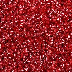 Baking Paint Silver Lined Glass Seed Beads&nbsp;SEED-H003-09C