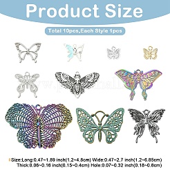 10Pcs 10 Styles Alloy Pendants&nbsp;FIND-YW0011-06