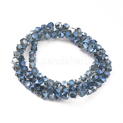 Electroplate Glass Beads Strands&nbsp;EGLA-L018-B-FR03